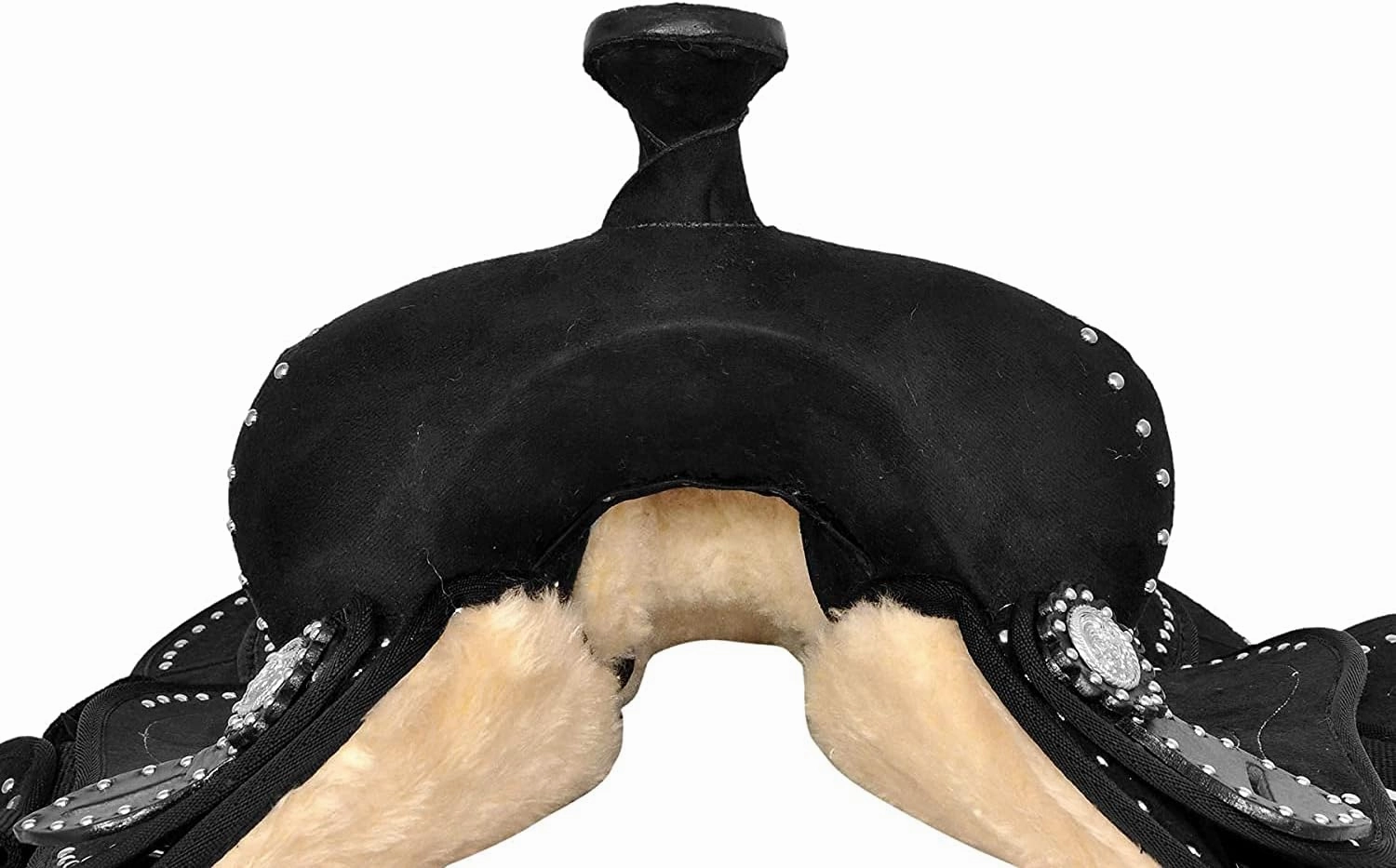 Adult Classic Quality Handmade Synthetic Premium Comfort Western Barrel Racing Trail Equestrian Horse Saddle Tack Size 16-17" inches Seat Available