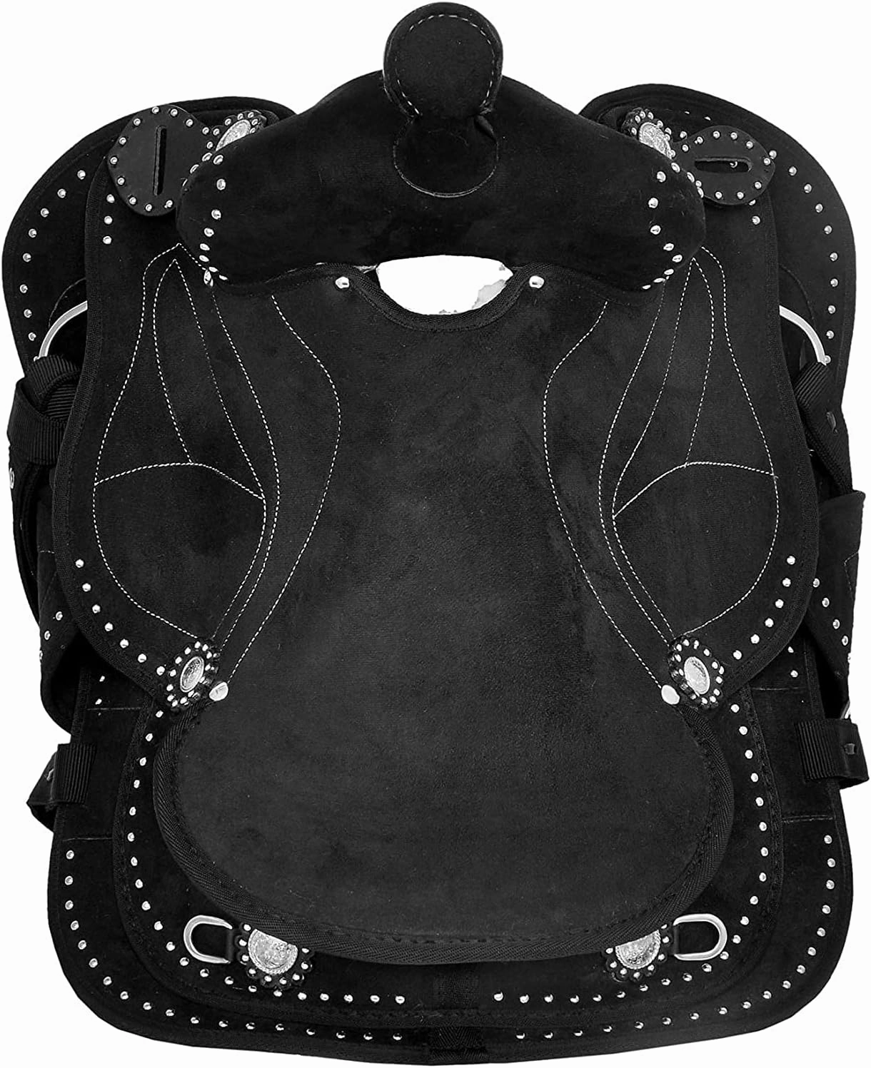Adult Classic Quality Handmade Synthetic Premium Comfort Western Barrel Racing Trail Equestrian Horse Saddle Tack Size 16-17" inches Seat Available