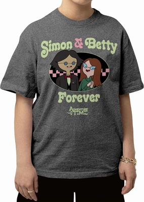 Adventure Time Simon & Betty Forever Cartoon Casual Adult Unisex Men's & Women's Short Sleeve T-Shirt