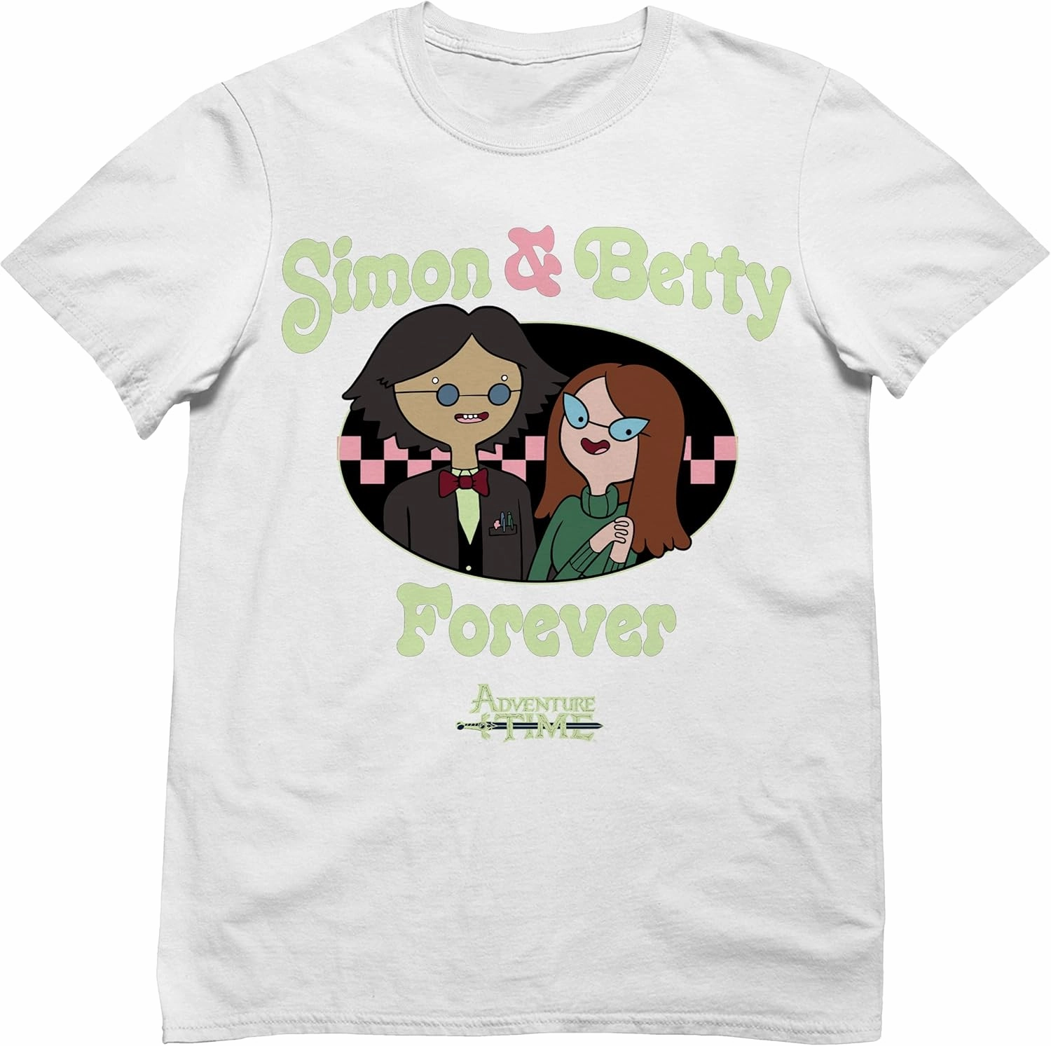 Adventure Time Simon & Betty Forever Cartoon Casual Adult Unisex Men's & Women's Short Sleeve T-Shirt