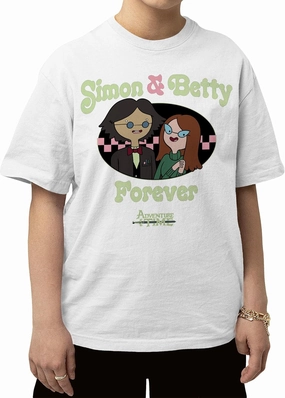 Adventure Time Simon & Betty Forever Cartoon Casual Adult Unisex Men's & Women's Short Sleeve T-Shirt