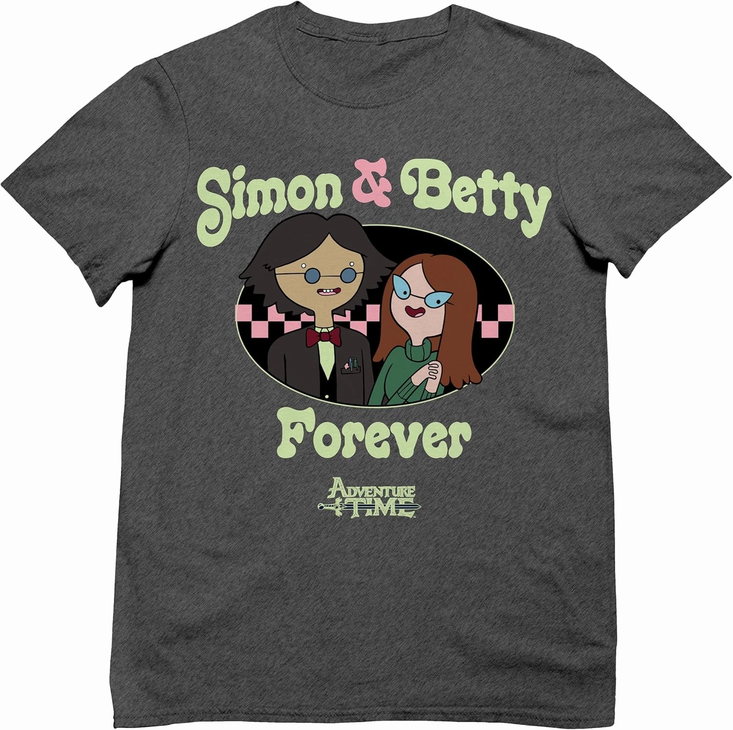 Adventure Time Simon & Betty Forever Cartoon Casual Adult Unisex Men's & Women's Short Sleeve T-Shirt