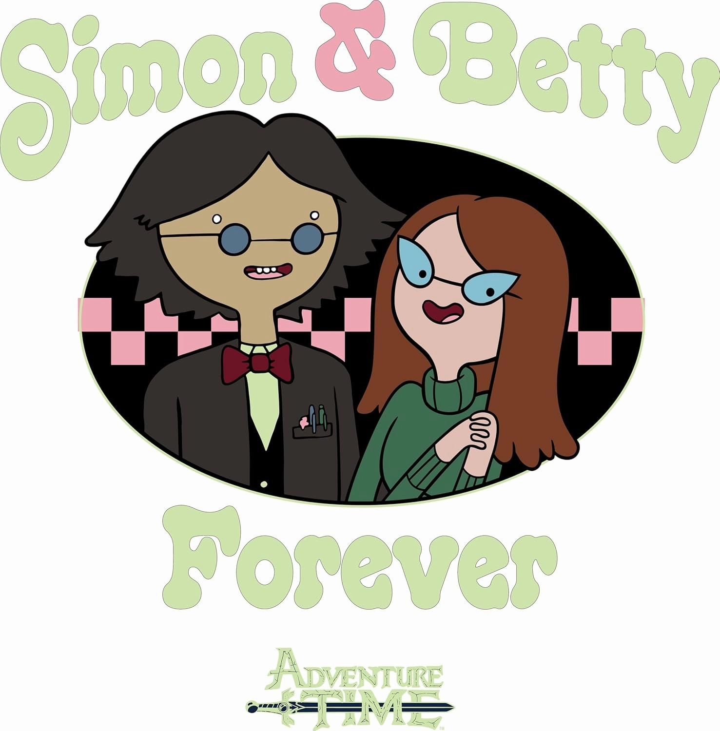 Adventure Time Simon & Betty Forever Cartoon Casual Adult Unisex Men's & Women's Short Sleeve T-Shirt
