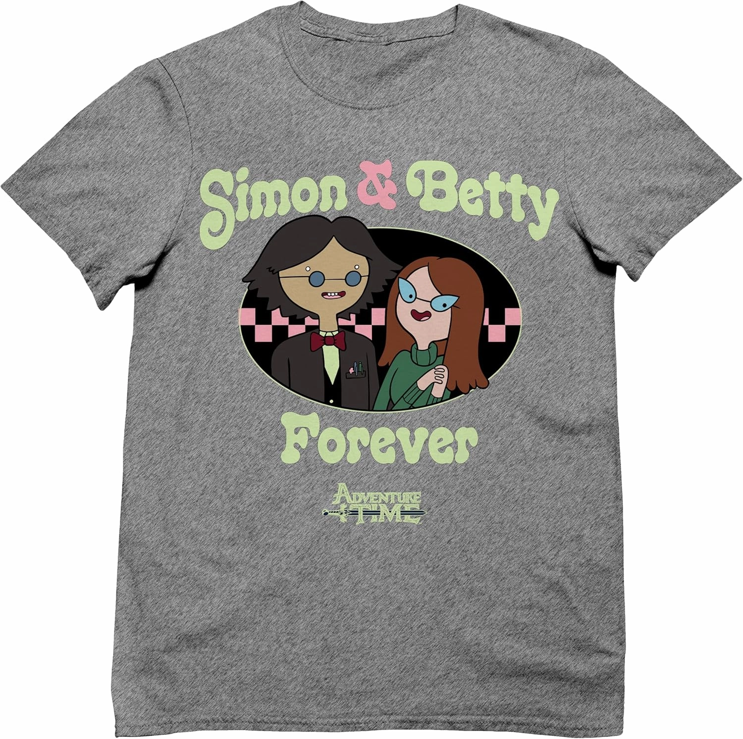 Adventure Time Simon & Betty Forever Cartoon Casual Adult Unisex Men's & Women's Short Sleeve T-Shirt