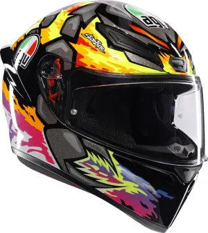AGV K1 S Marco Bezzecchi 2023 Motorcycle Helmet Black/Pink/Yellow SM