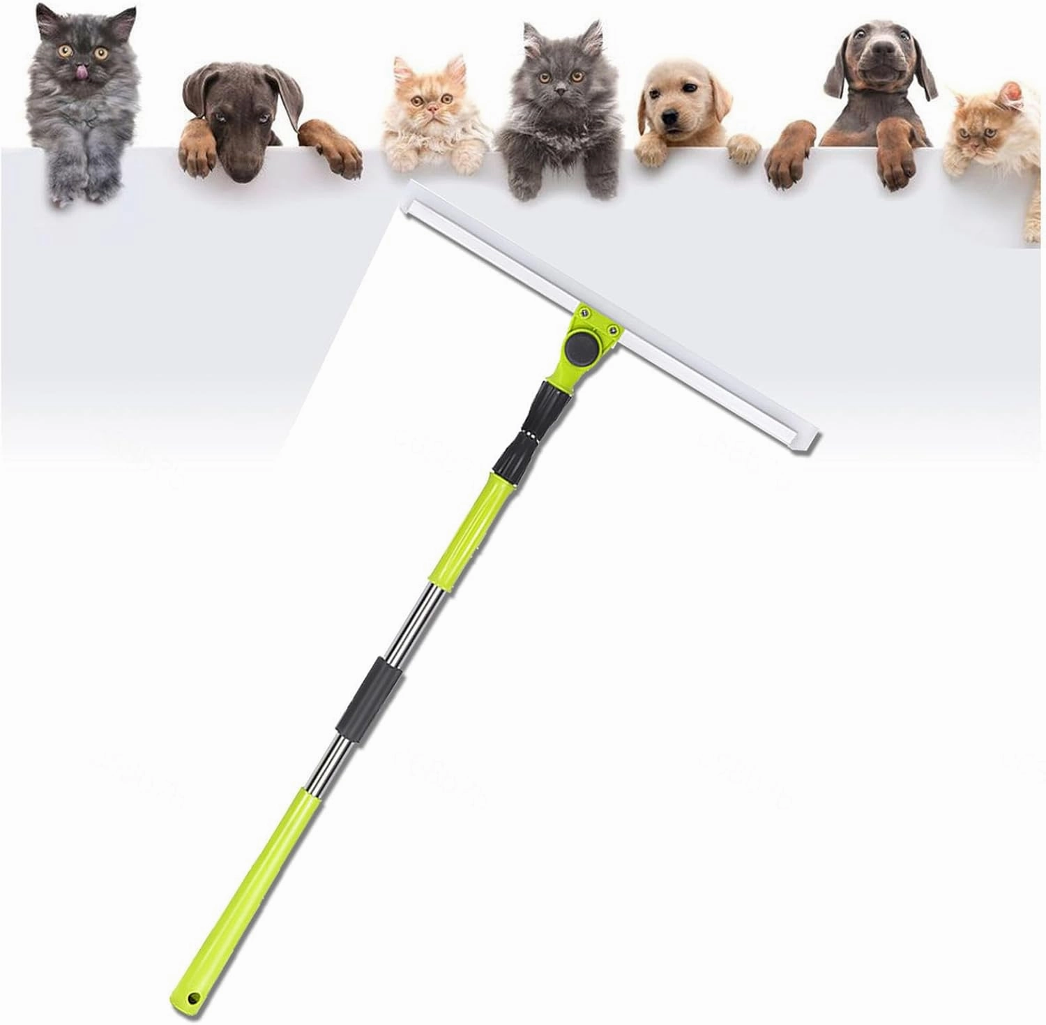 Air Broom as Seen on Tv, with 51 Long Handle Magic Broom Squeegee, Magic Broom Squeegee Cleans Glass,Fine Dust,Hair,Liquids,Large:50×130cm