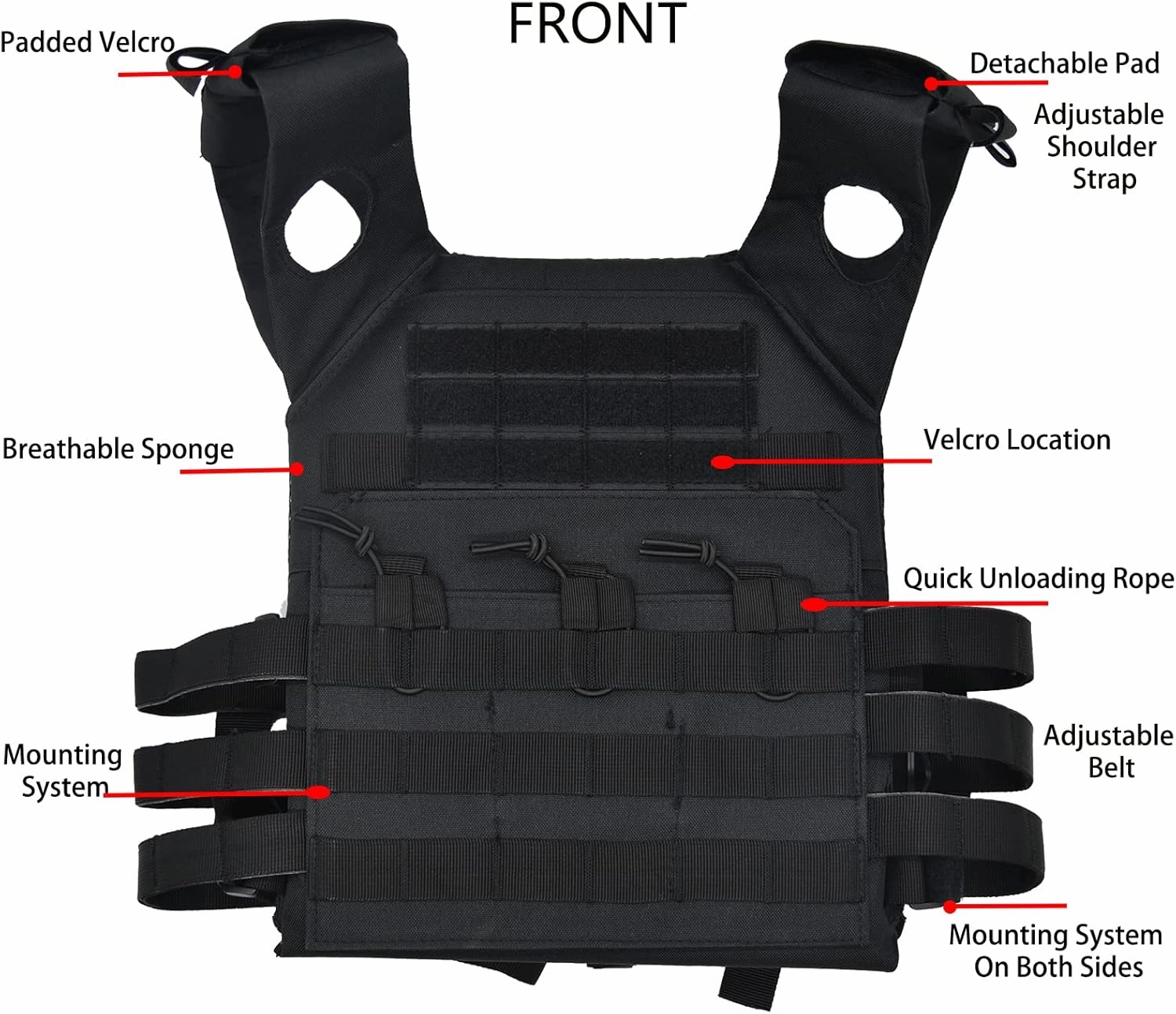 Airsoft Vest Adjustable Ultra-Light Training Molle Outdoor Safety Protection Airsoft Vest Hunting Vest