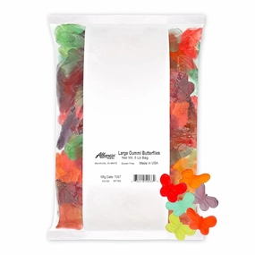 Albanese World's Best Large Assorted Fruit Gummi Butterflies, 5lbs of Candy