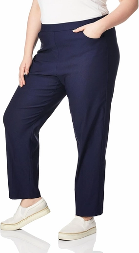 Alfred Dunner Women's Allure Slimming Missy Short Stretch Pants Modern Fit