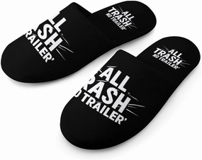 All Trash No Trailer Soft Slippers for Women Anti-skid House Shoes for Spa Hotel Guest Bride Travel
