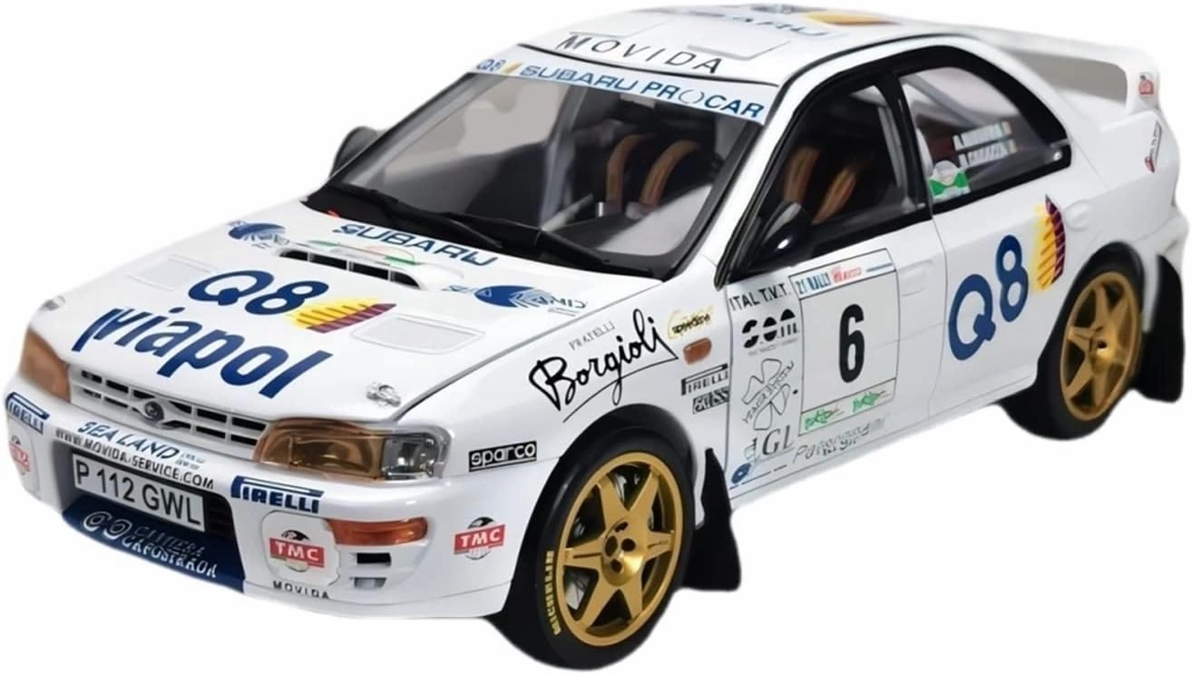 Alloy Resin Car Vehicle Model Fit for Subaru Impreza 1 18 Alloy Pulling Force Racing Car Model Collection Toys Boys Gifts Festive Deluxe Gift