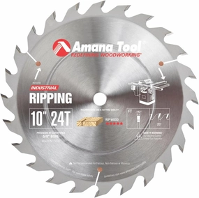 Amana Tool - 610240 Carbide Tipped Ripping Standard 10" Dia x 40T', 20 Deg, 5/8 Bore