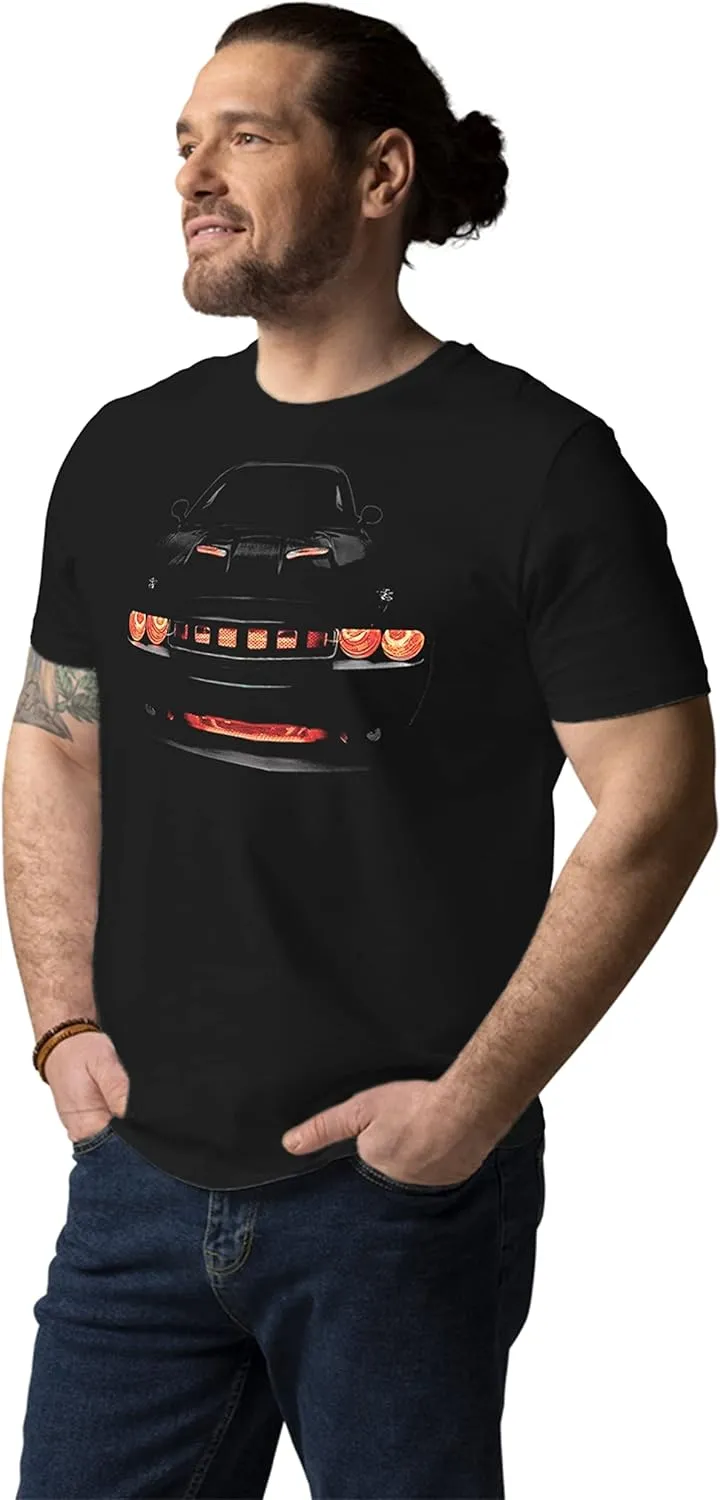 American Muscle Car Challenger Racing Automobile T-Shirt 100% Cotton