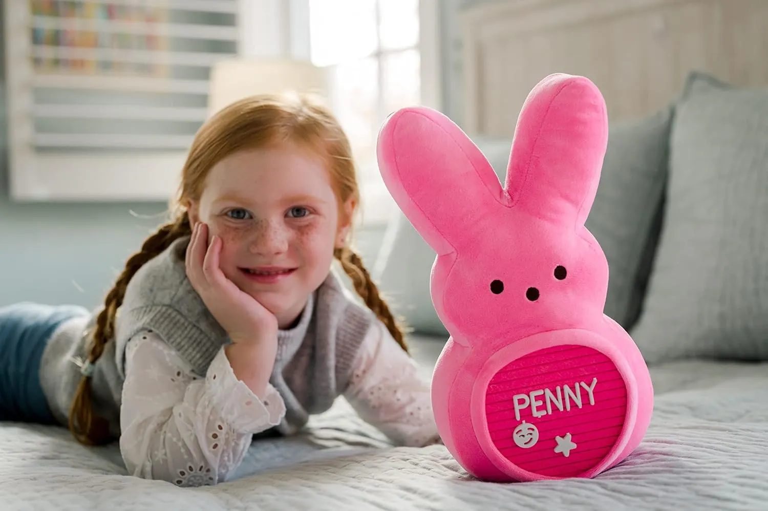 Animal Adventure 11.5" Peeps Bunny Message Board Pink