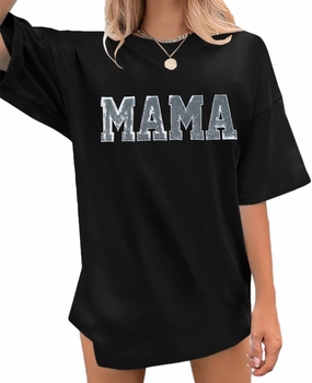 Anti Social Mom Club Shirt Oversized Mama Shirts Funny Mom Life Graphic Tee Casual Short Sleeve Tops