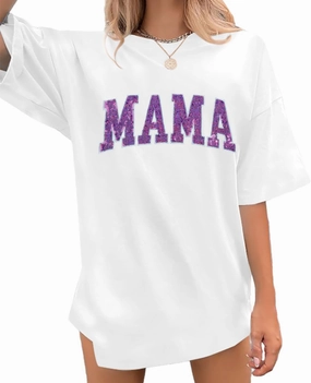 Anti Social Mom Club Shirt Oversized Mama Shirts Funny Mom Life Graphic Tee Casual Short Sleeve Tops