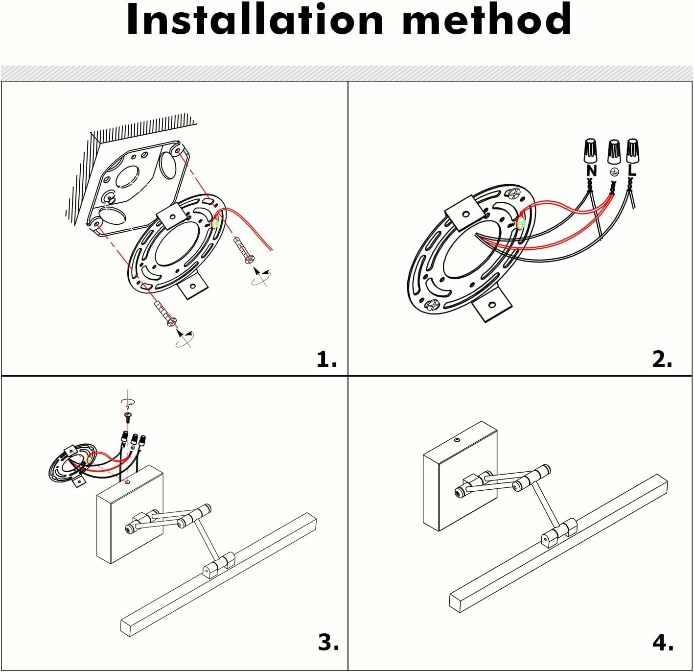 Antique Bronze Picture Lights for Wall Hardwired LED Picture Frame Light Dimmable Painting Lights for Wall Portrait Artwork 23.62 inch 14W Warm White