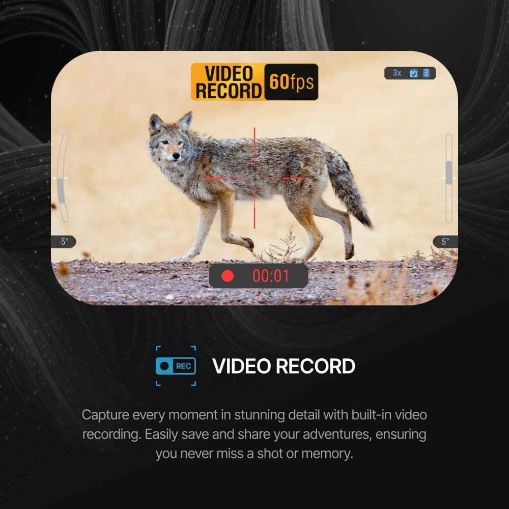 ATN Night Vision Scope - Ultra Sensitive Night Vision Sensor, HD Display - Premium Night Vision Scope for Precision and Clarity in Low-Light Conditions