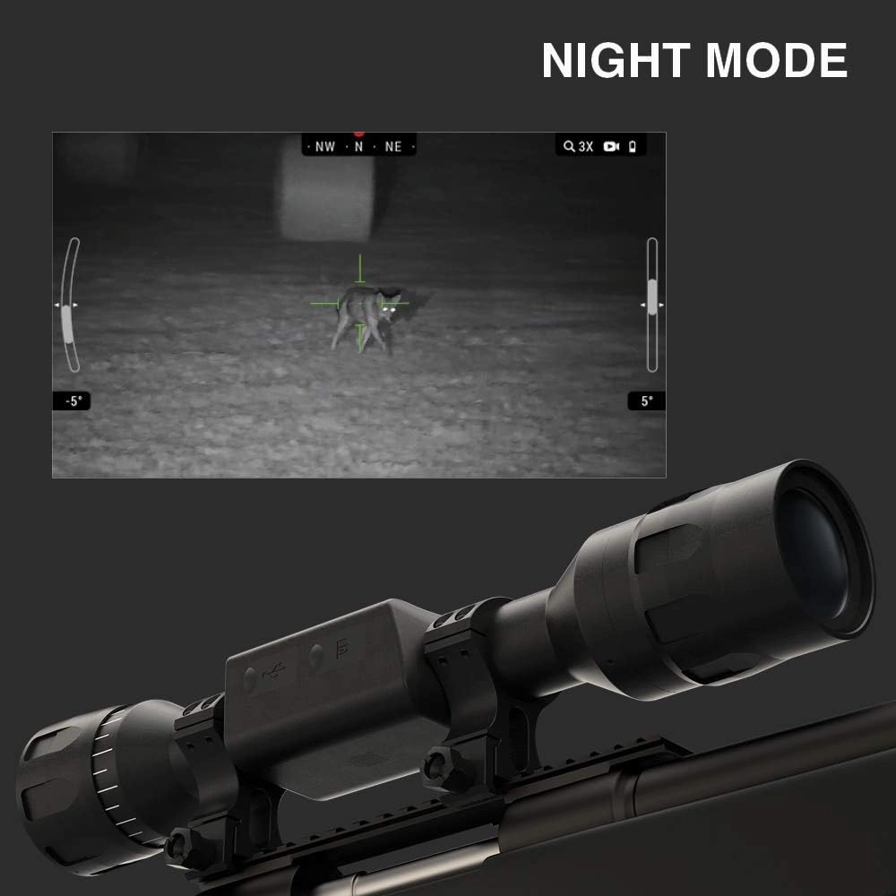 ATN X-Sight LTV Ultra Light Day/Night Hunting Scope w/QHD Sensor, Video Record, 10hrs  Battery Power