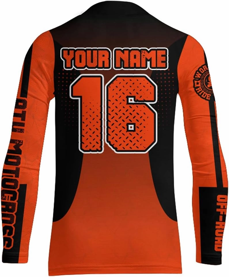 ATV Motocross Racing Jersey Youth ATV Quad Bike Shirt UPF30  Motorcycle Kid Men Women Extreme Off-Road Racing Jersey MX01