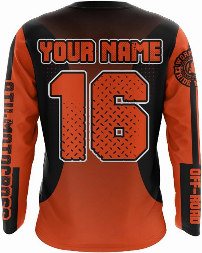 ATV Motocross Racing Jersey Youth ATV Quad Bike Shirt UPF30  Motorcycle Kid Men Women Extreme Off-Road Racing Jersey MX01