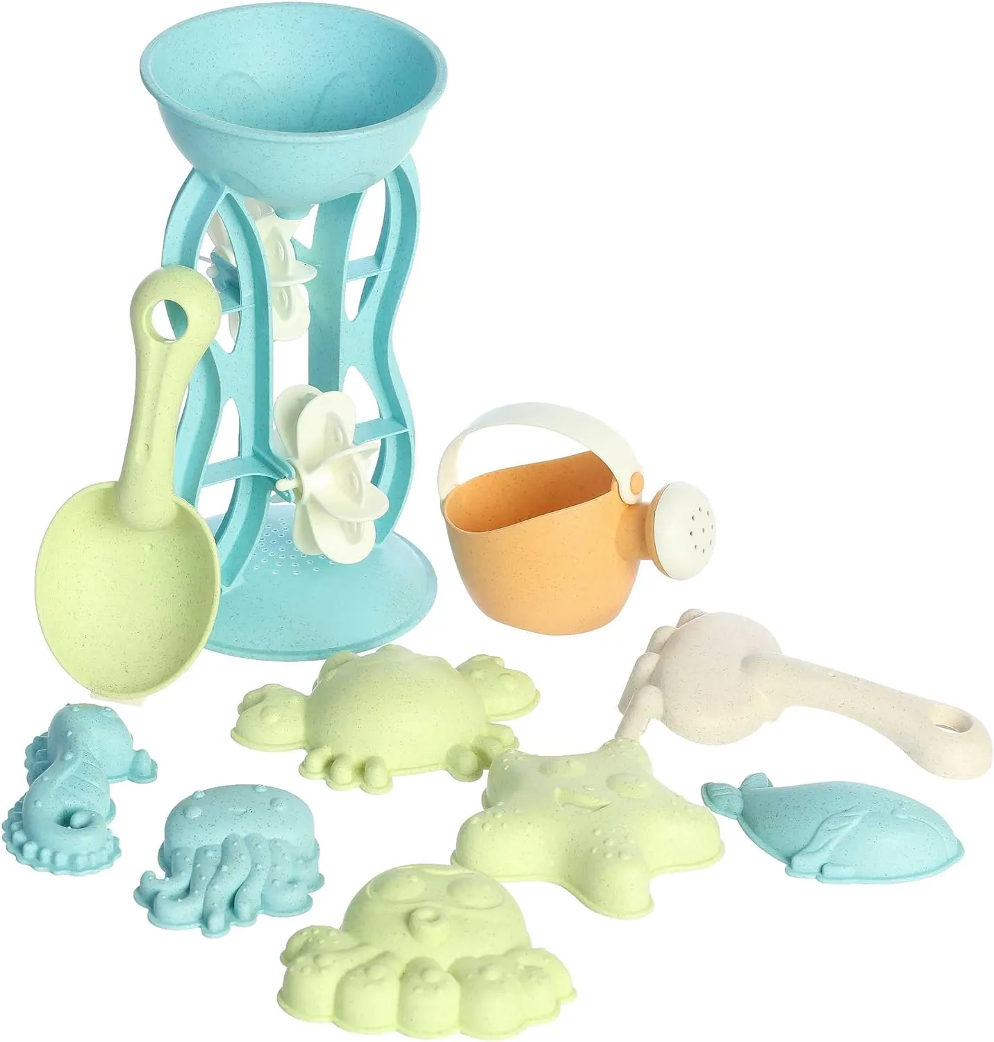 Aurora® Toys Versatile Wheatley™ Water Wheel Beach Set Toy - Imaginative Play - Unplugged Play - Multicolor 10 Inches