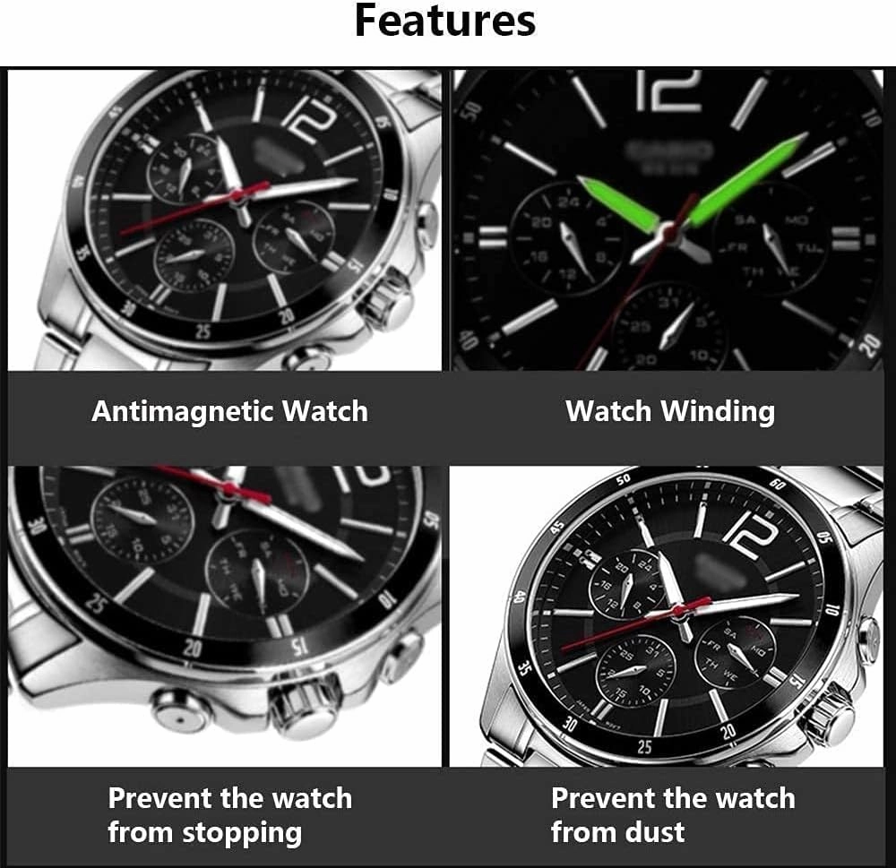 Automatic Watch Winder Box 1 Pcs Double Watch Winder for Automatic Watches, with Blue LED Light, Wood Shell Piano Paint Exterior,Super Quiet Japanese Motor Watch Winder It's so kind of you (Red White