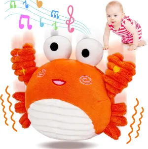 Baby Toys 6-12 Months Musical Crawling Dancing Moving Walking Bouncing Crab Infant Newborn Tummy Time Toys 0-6 12-18 Months Sensory Interactive Toy for 1 Year Old Boy Girl Birthday Shower Gifts