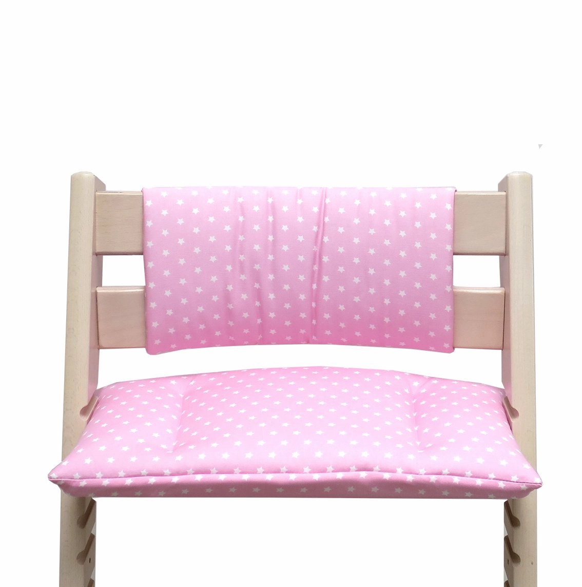 Baby - Cushion Set Junior for Tripp Trapp High Chair of Stokke - Pink Star