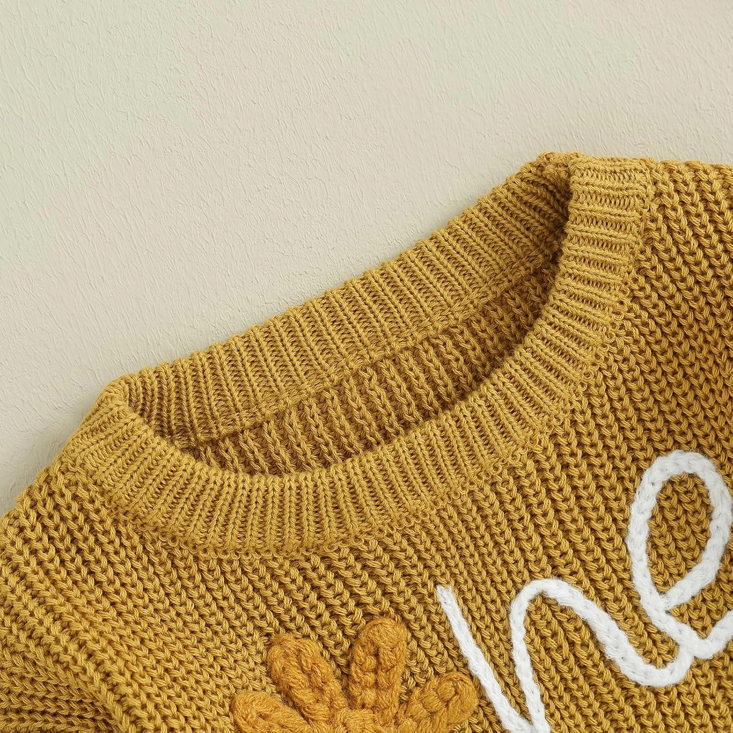 Baby Girl Boy First Birthday Outfit Embroidery Sweater Pullover Oversized Knit 1st Birthday Winter Cute Clothes