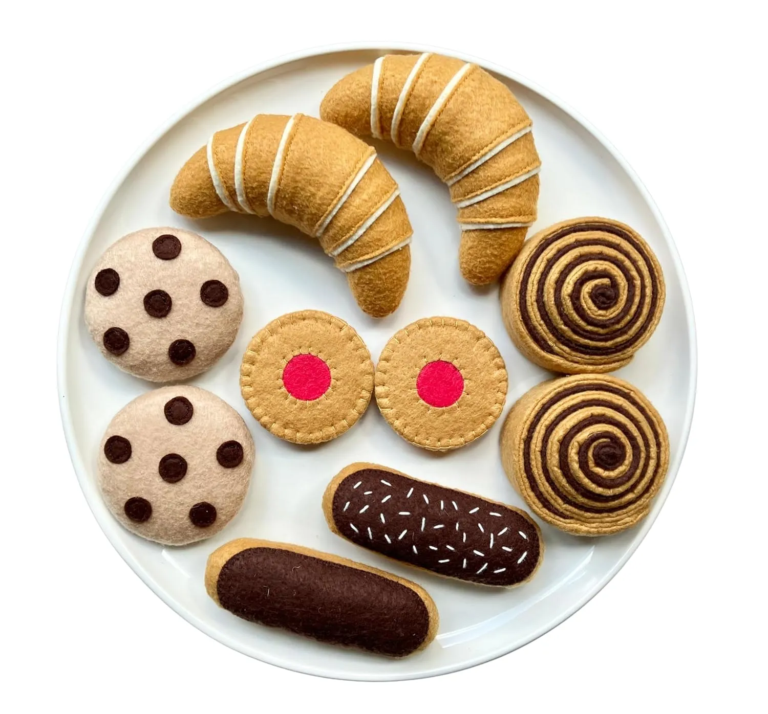 Bakery Set (Large Set) / Handmade Felt Play Food for Kids/Pretend Play/Montessori Educational Kitchen Toys/Felt Toy Food for Toddlers and Kids