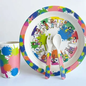 Bamboo Fiber Dinnerware Set