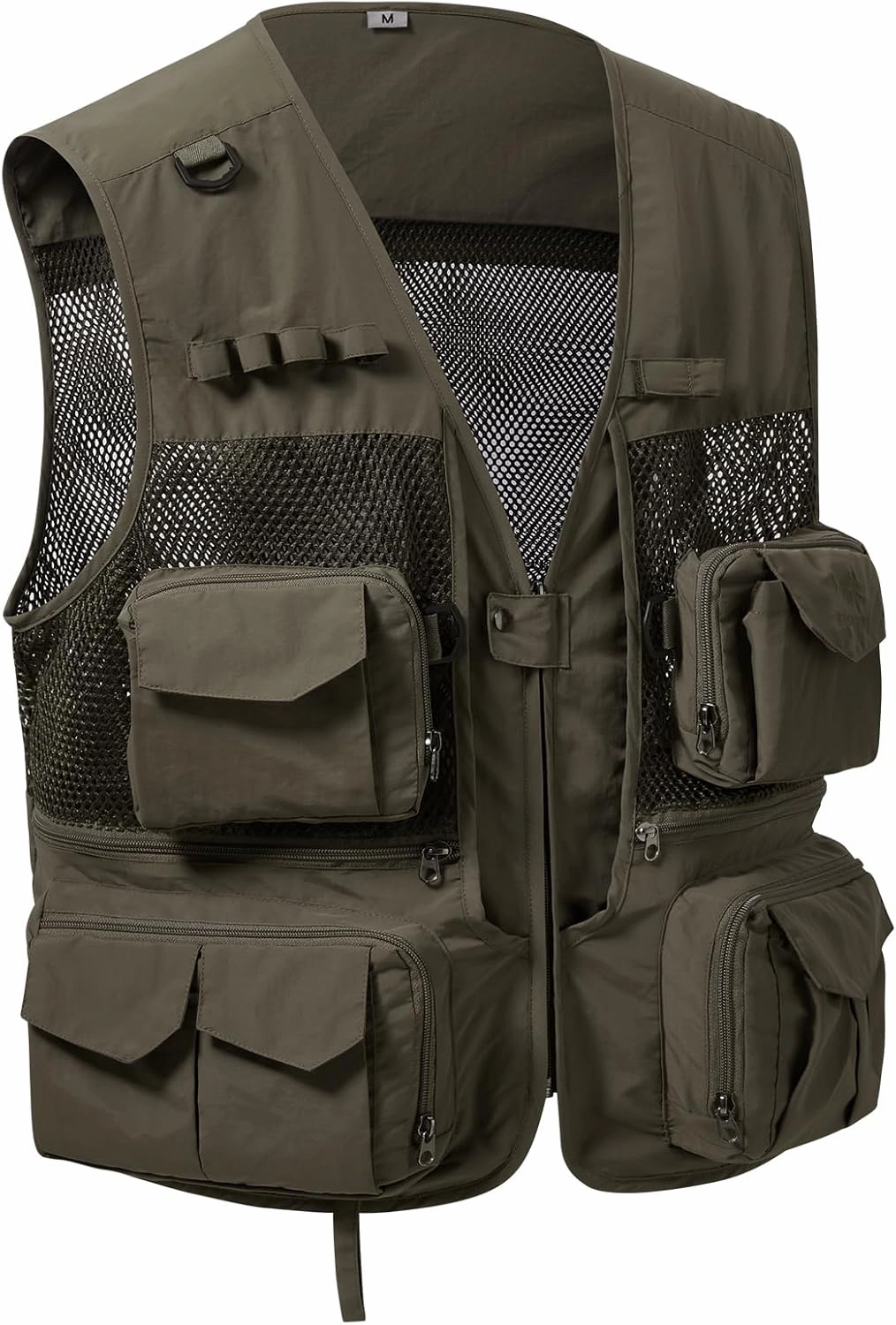 BASSDASH Men's Women's Utility Fishing Cargo Vest Outdoor Safari Photography Work Vest with Multi Pockets Mesh Back FV14