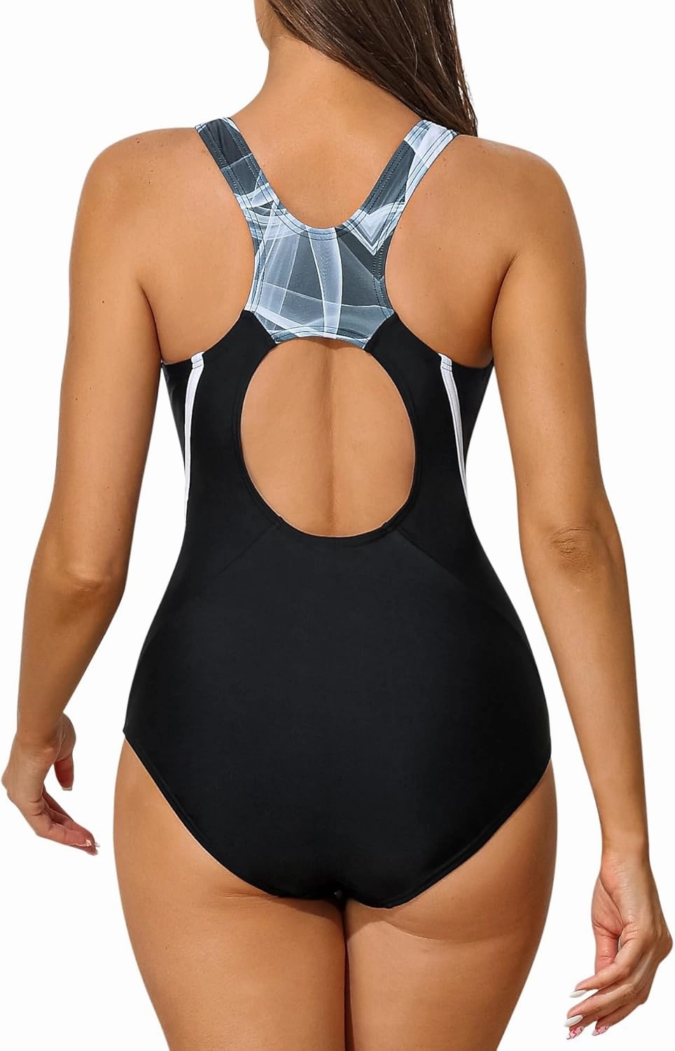beautyin Women One Piece Athletic Lap Swimming Competition Racing Swimsuit