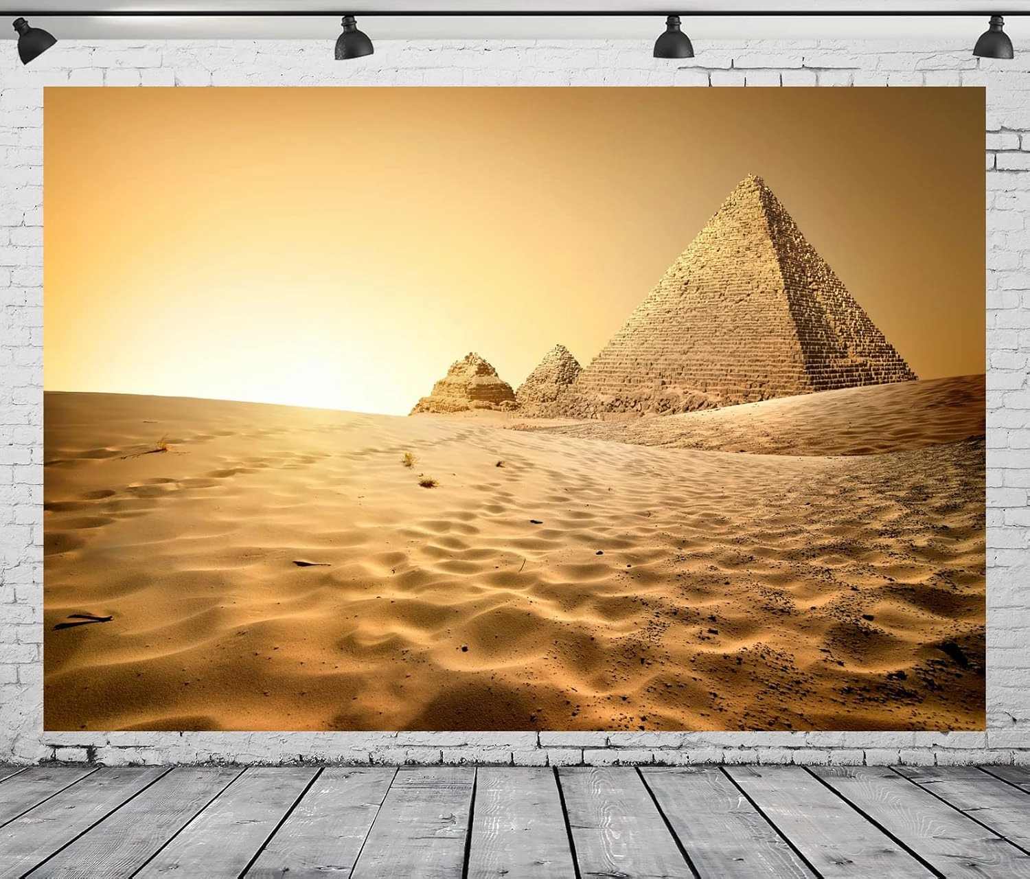 BELECO 10x8ft Fabric Ancient Egypt Pyramids Backdrop for Photography Desert Pyramid Scene Ancient Civilization Egyptian Backdrop Egypt Party Decorations Photo Studio Props Background Wallpaper