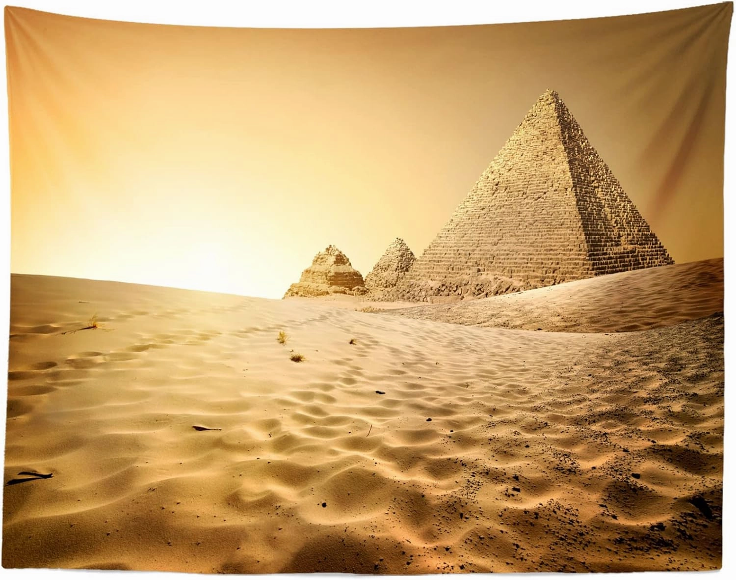 BELECO 10x8ft Fabric Ancient Egypt Pyramids Backdrop for Photography Desert Pyramid Scene Ancient Civilization Egyptian Backdrop Egypt Party Decorations Photo Studio Props Background Wallpaper