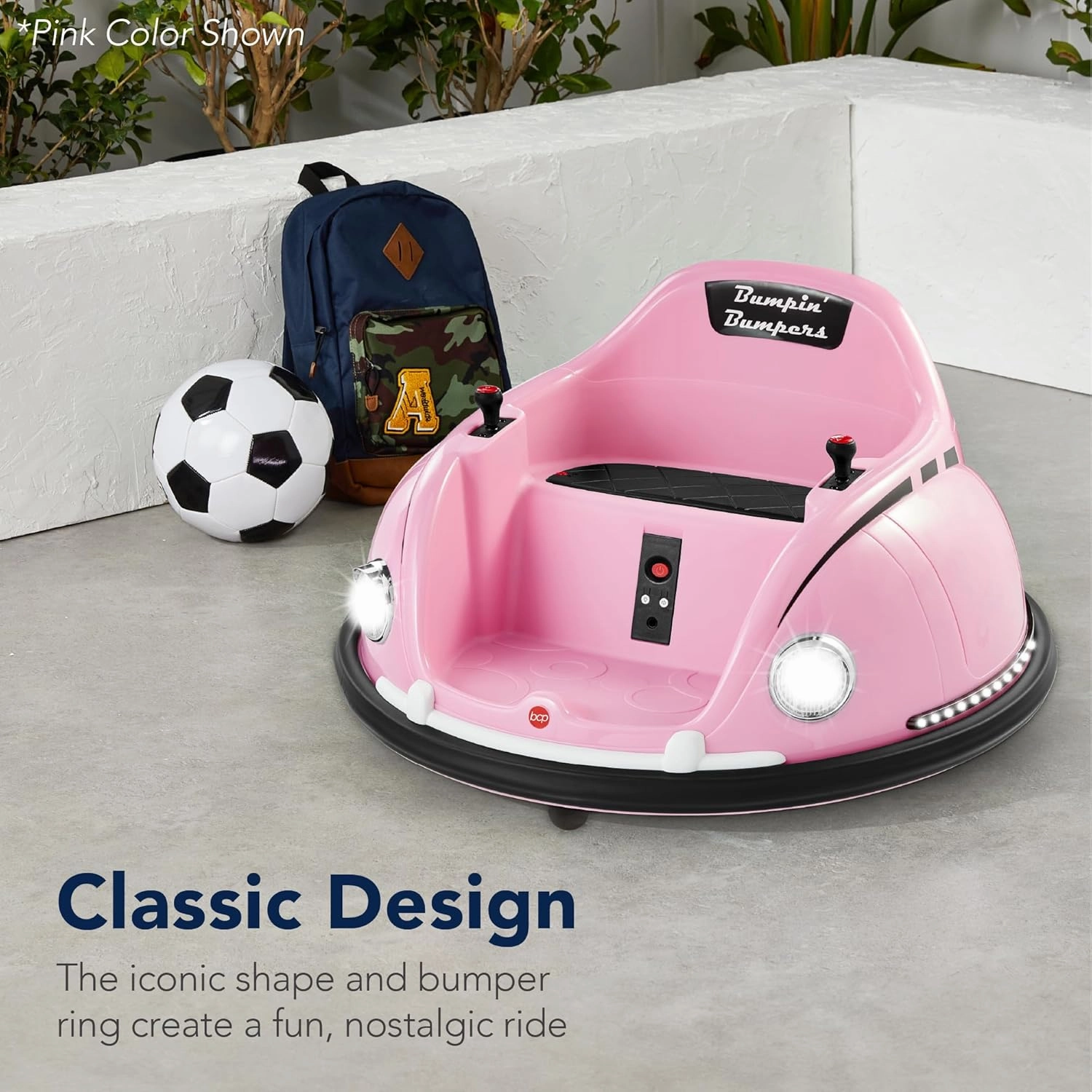 Best Choice Products 6V Electric Kids Ride On Bumpin Bumper Car, 1.5 - 6 Years Old, Parent Remote Control, 360 Degree Spin, Lights, Sounds - Black