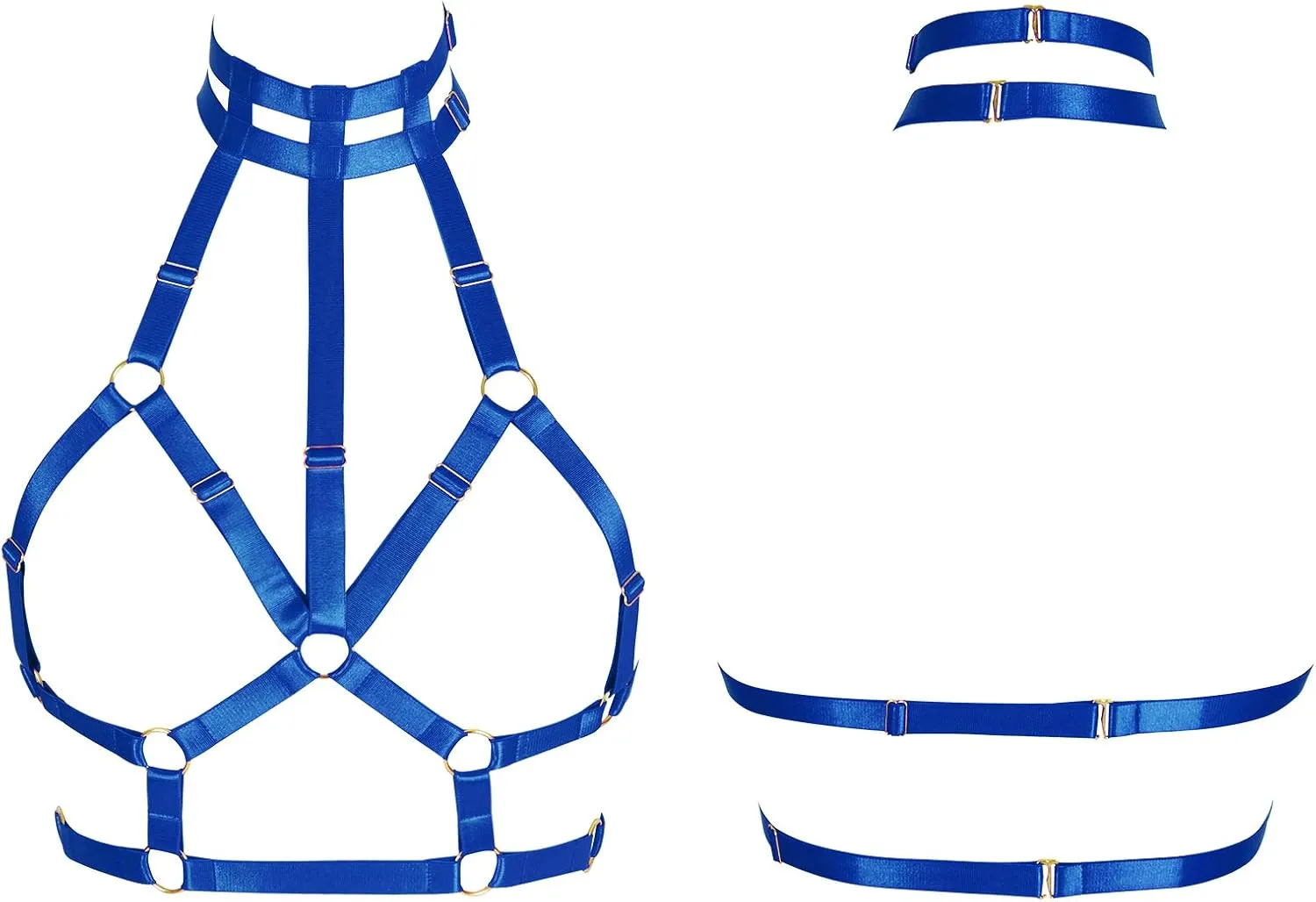 Body Harness for Women Bra Lingerie cage Punk Plus Size Chest Strap Belts Halloween Festival Rave Photography Dance
