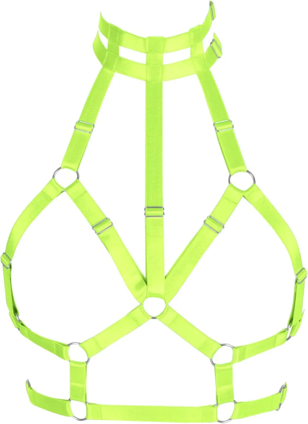 Body Harness for Women Bra Lingerie cage Punk Plus Size Chest Strap Belts Halloween Festival Rave Photography Dance