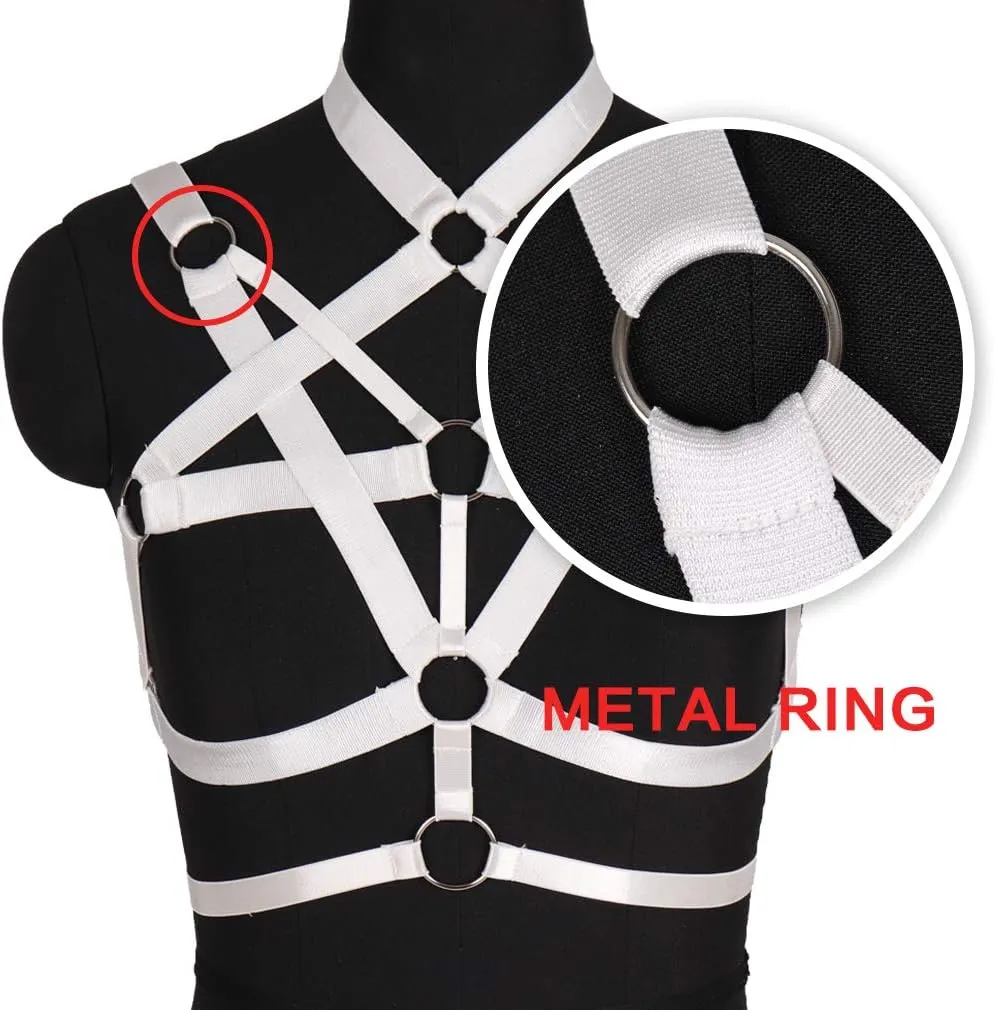 Body Harness for Women Bra Lingerie cage Top Punk Plus Size Chest Strap Belts Halloween Festival Rave Photography Dance