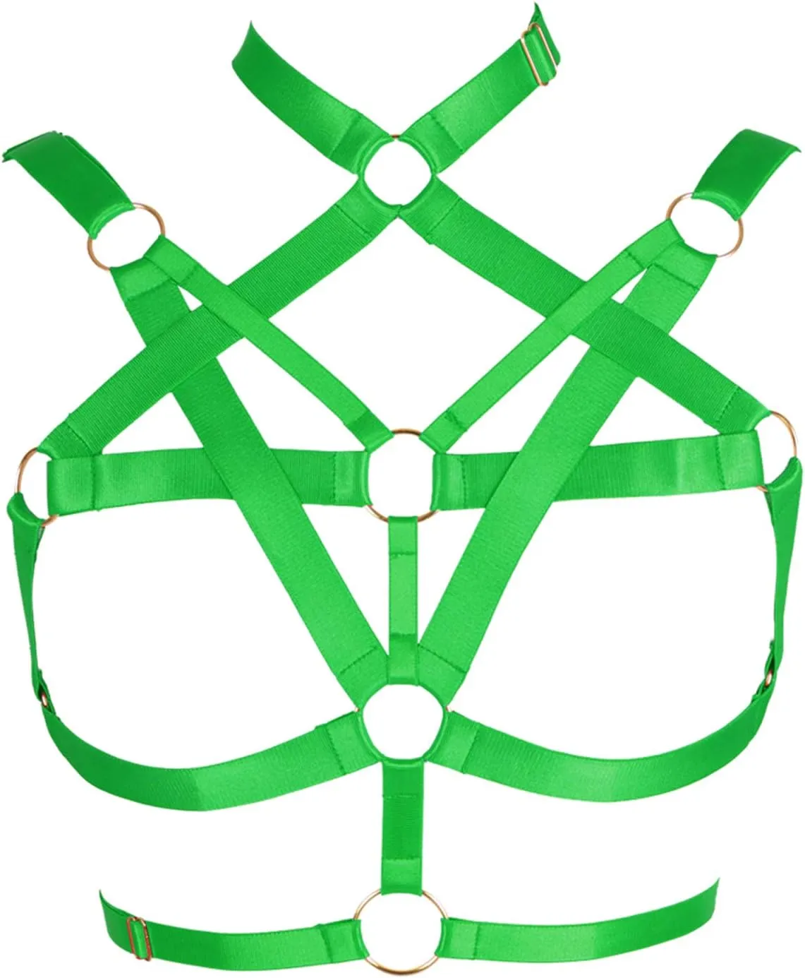 Body Harness for Women Bra Lingerie cage Top Punk Plus Size Chest Strap Belts Halloween Festival Rave Photography Dance