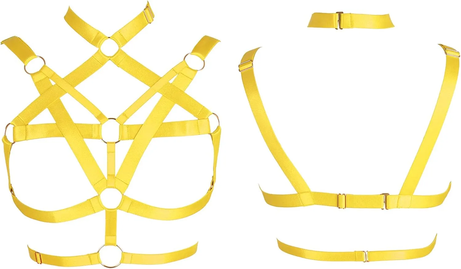 Body Harness for Women Bra Lingerie cage Top Punk Plus Size Chest Strap Belts Halloween Festival Rave Photography Dance