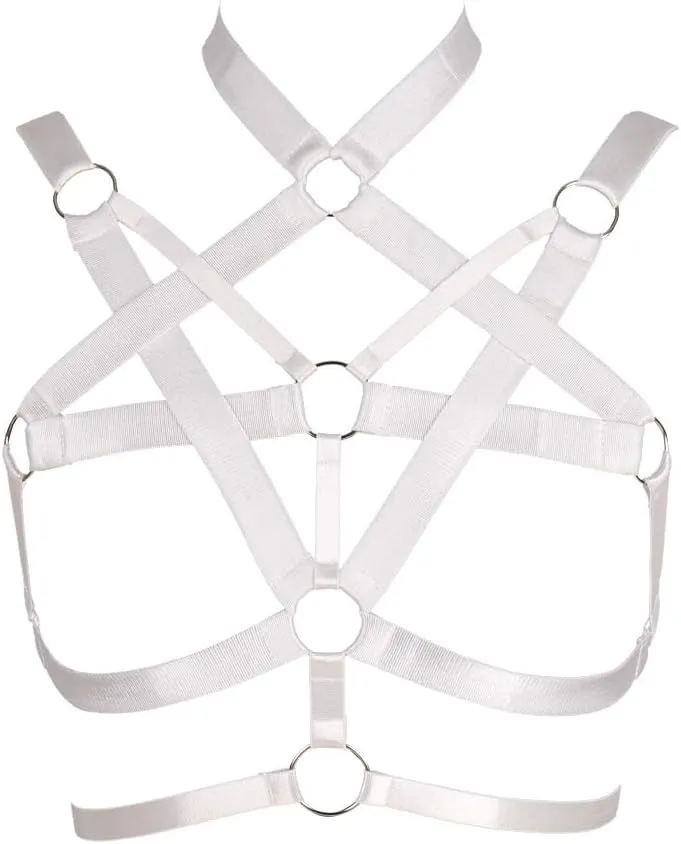Body Harness for Women Bra Lingerie cage Top Punk Plus Size Chest Strap Belts Halloween Festival Rave Photography Dance