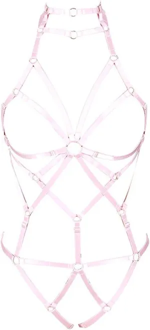 Body Harness Full for Women Garter Belts Set Strappy Elastic Adjust Size Punk Gothic Halloween