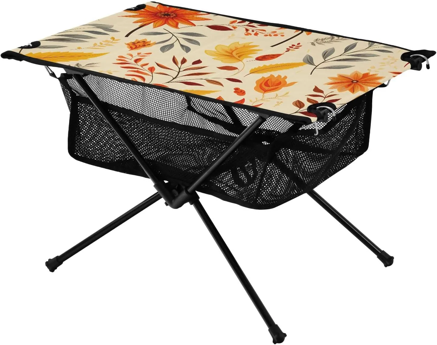 Bolaz Outdoor Folding Portable Picnic Camping Table-Autumn Leaves 3,Storage Mesh for Camping Gear Accessories, Hiking, Mountaineering, Outdoor Travel