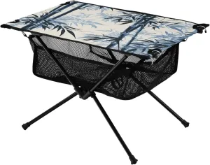 Bolaz Outdoor Folding Portable Picnic Camping Table-Bamboo3,Storage Mesh for Camping Gear Accessories, Hiking, Mountaineering, Outdoor Travel