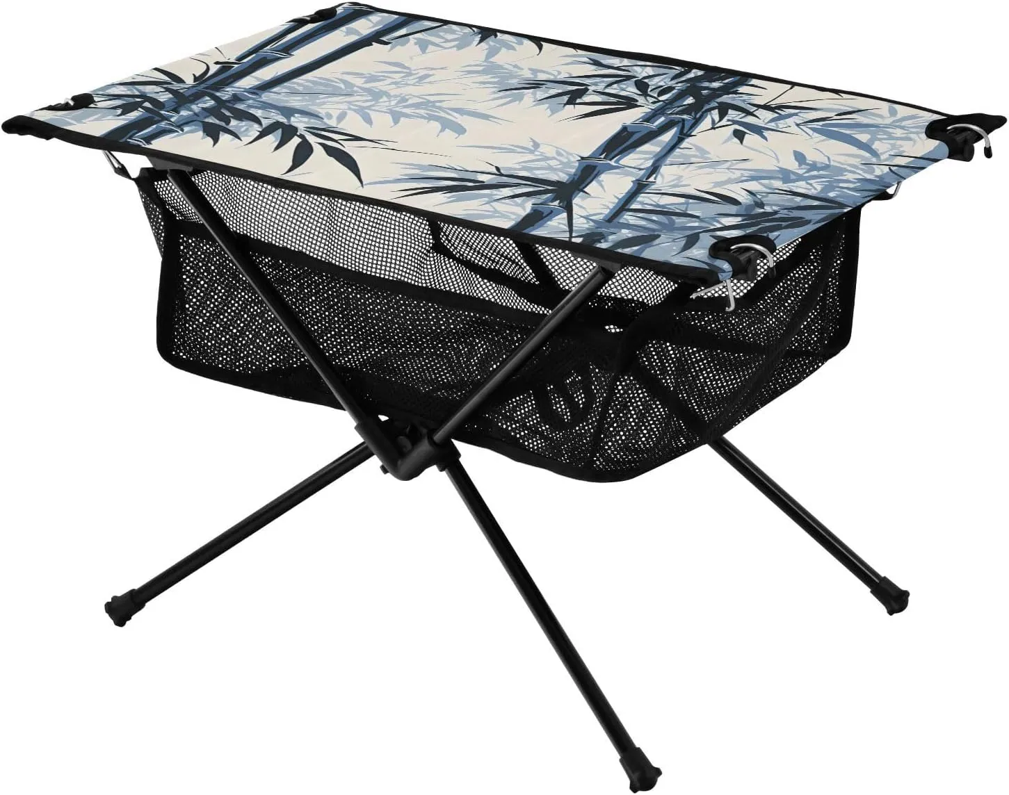 Bolaz Outdoor Folding Portable Picnic Camping Table-Bamboo3,Storage Mesh for Camping Gear Accessories, Hiking, Mountaineering, Outdoor Travel