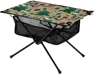 Bolaz Outdoor Folding Portable Picnic Camping Table-Christmas Tree 23,Storage Mesh for Camping Gear Accessories, Hiking, Mountaineering, Outdoor Travel