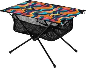 Bolaz Outdoor Folding Portable Picnic Camping Table-Colorful Art Pattern 10,Storage Mesh for Camping Gear Accessories, Hiking, Mountaineering, Outdoor Travel
