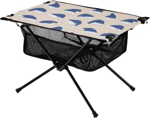 Bolaz Outdoor Folding Portable Picnic Camping Table-Santa's Hat,Storage Mesh for Camping Gear Accessories, Hiking, Mountaineering, Outdoor Travel
